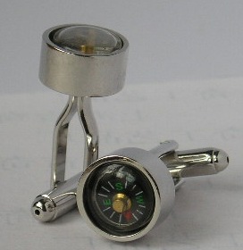 compass cufflink