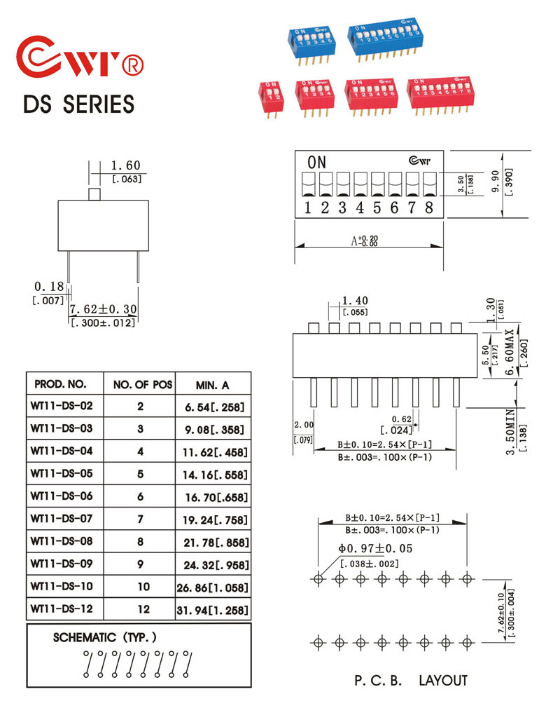 dip switch,dial switch,select switch