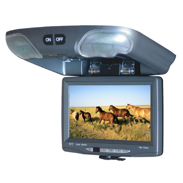 car Roof mounting LCD monitor