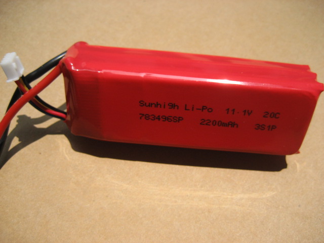 11. 1v 2200mah 20c Lithium Polymer Battery Pack