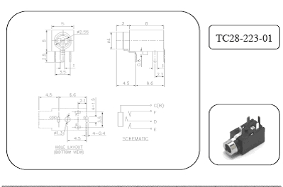 2.5mm Phone Jack 電話插掣