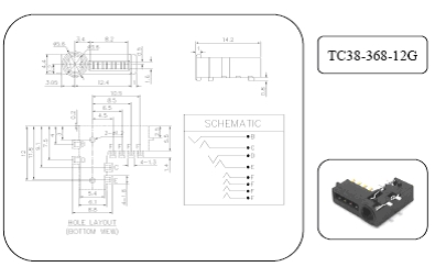 3.5mm SMD Phone Jack 電話插掣