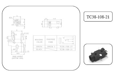 3.5mm SMD Phone Jack 電話插掣