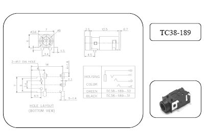 3.5mm SMD Phone Jack 電話插掣