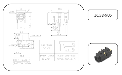 3.5mm Phone Jack 電話插掣