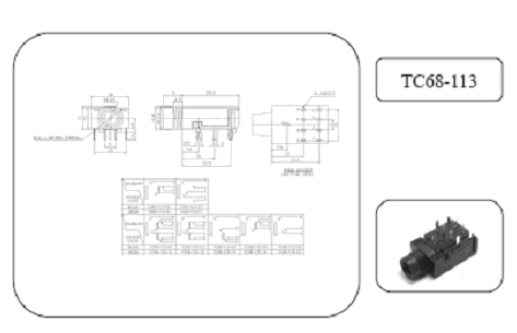 6.3MM Phone Jack 電話插掣