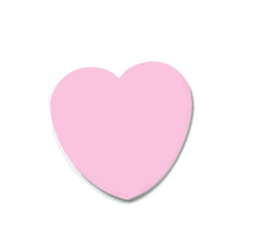 75x75mm heart shaped sticky note(心形告示貼)