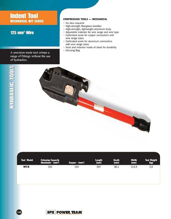 Indent Tool - Mechanical Mit Series 125 mm Wire- 