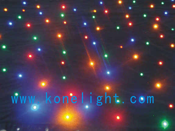 led  star  curtain  