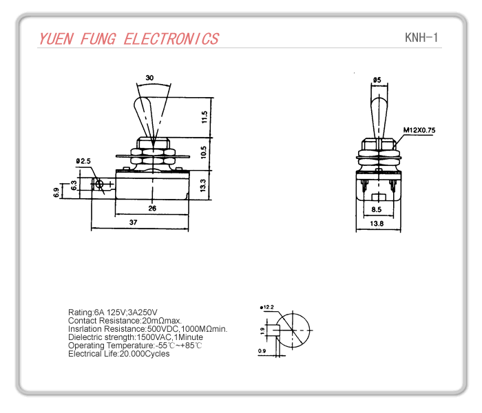 Toggle Switch (鈕子開關)