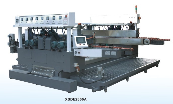 glass straight line double edging machine