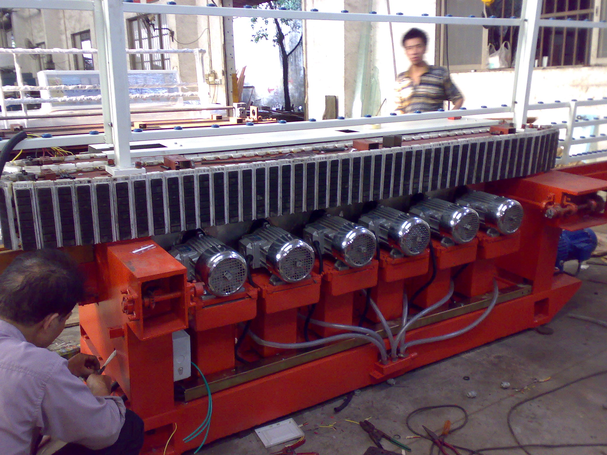 glass straight line pencil edging machine