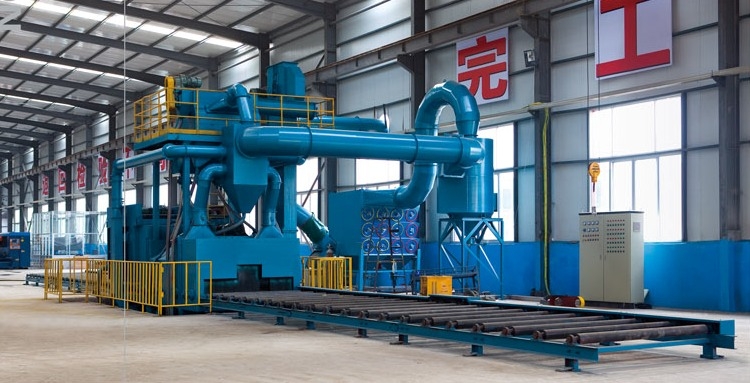 steel plate wheel blasting equipment