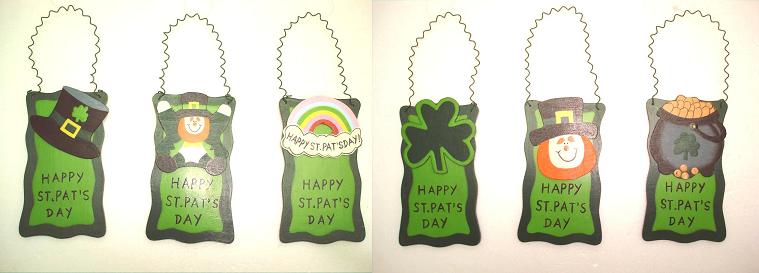 6 ASSORTED - ST. PAT'S WALL PLAQUE