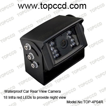 Waterproof with the rain shield CCD AV Night Vision Backup Camera