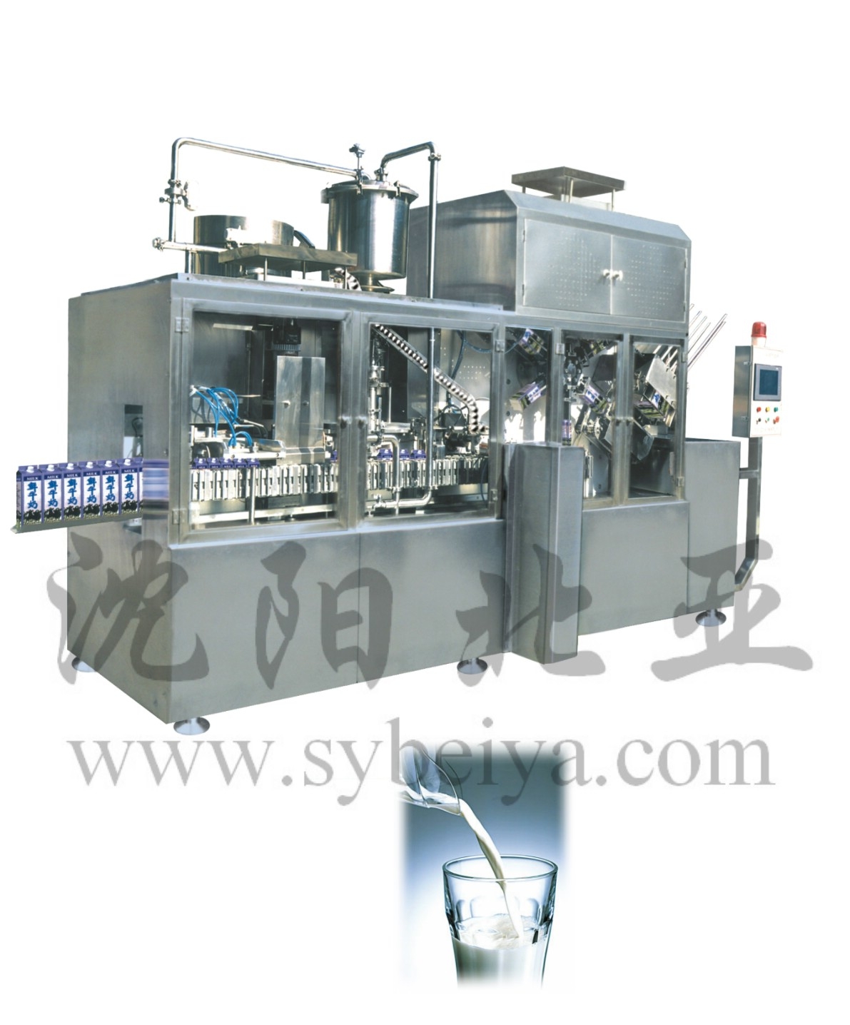 Uht Flavoured Milk Pasteurized Milk Filling Sealing Machines BW-2500