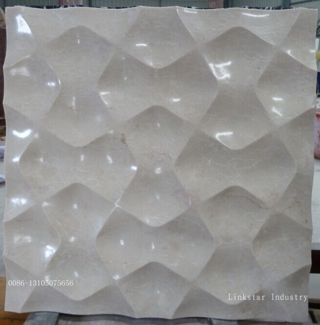 Natural Marble 3D Featural Wall Art Tiles