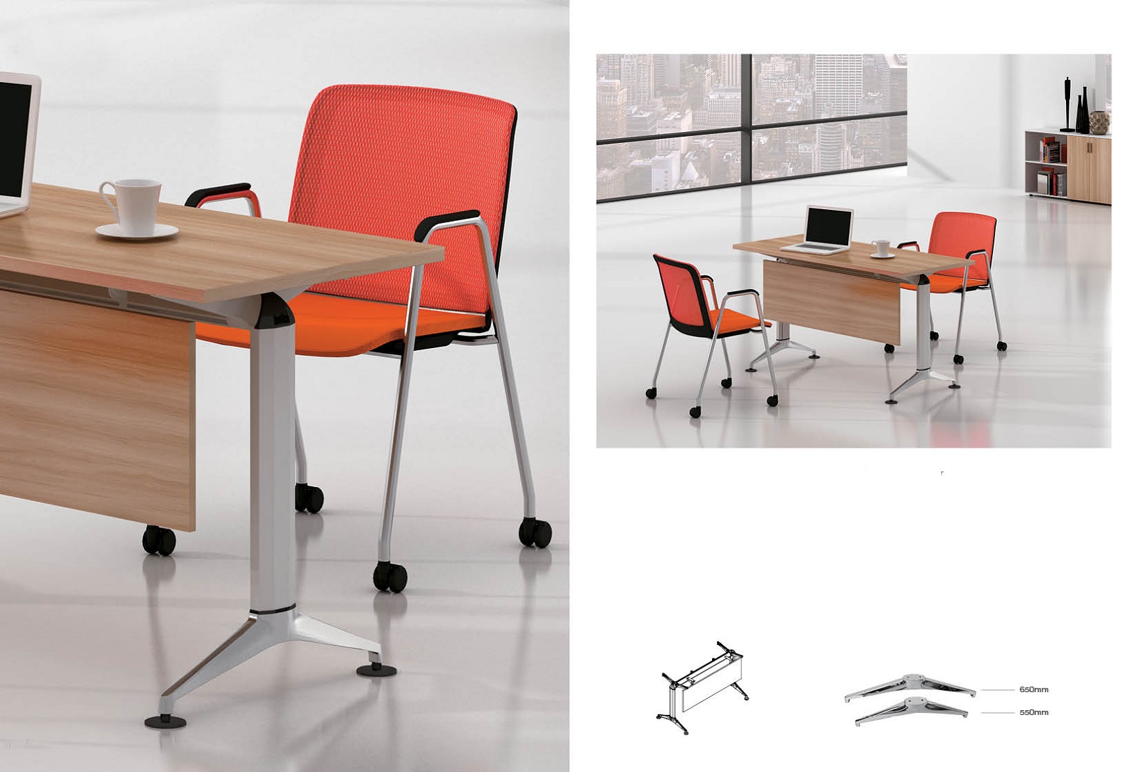 METAL OFFICE TABLE LEGS COMBINATION