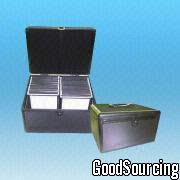 LS-CDX-003 Black Aluminum CD Box for 80/120/200/288/390/510/600 Discs, OEM Orders Welcome