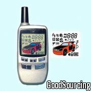 2000 Two-Way LCD FM/FM Remote Alarm and Starter with Anti-Hijacking Protection and 24 Other Display Modes