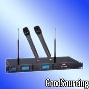 JU-3168 UHF Wireless Microphone System with LCD Panel and AF LED Level Display