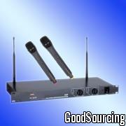 JU-3268 UHF Two-Channel Wireless Microphone System with Frequency Response of 40-16kHz