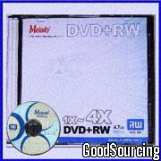 DVDPRW47M0014 DVD+RW Disc with 4.7GB/120-Minute Capacity, Suitable for Data/Video Use