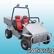 AGGK-150CC-2RD New 150cc Off-road Go Kart with Double Seats and Rear Trailer