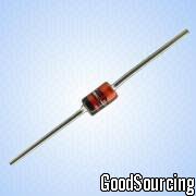 1N47 A Series 1W Zener Diodes with DO-41 Package and Vz Range from 3.3V to 75V