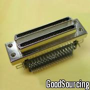 34E068S VHDCI Stacked SCSI Connector with 0.8mm (0.032-inch) Spacing