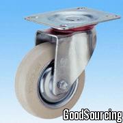 11XXXW White Rubber Swivel Industrial Caster with Heavy Load Capability, Quality Ensured