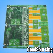 4-LAYERS RIGID-FLEXIBLE BOARD 4-layer Rigid-flexible PCB with 0.15mm Min Line Width