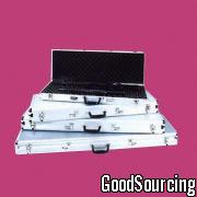 SHOTGUN CASE Shotgun Case with Aluminum Surface Embossed with Diamond Patterns