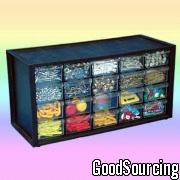 016-M-20D Tool Cabinet with 20 Transparent Drawers