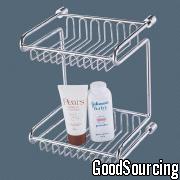 JB0508 Chrome Plated Bathroom Rack with Two Layers