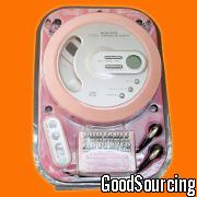 PCD-901K Stylish Personal CD Player with Samsung Mechanism, Anti-Shock and Bass Boost Function