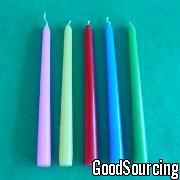 11F5014 Scented or Unscented Taper Candles in Various Colors