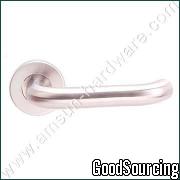 H011B01 U-Shaped (Open End) Stainless Steel Door Handle in Satin Finish, Spring Loaded