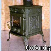 #236S Cast Iron Collage Wood and Coal Heating Stove