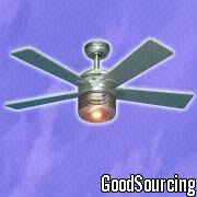 HS-128 Aluminum Ceiling Fan with Light