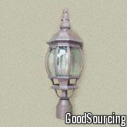 8725 7-inch Outdoor Post Lantern with Hand Painted Finish and 1100W Medium Base Bulb