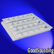 A3-OP/632YHNI Flush Type Triple-surface Grid Lamp Fixture with Bat-type Light Distribution Curve