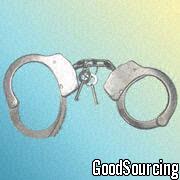 TITAN-SM6008-102 Durable Metal Handcuffs in Nickel Plating