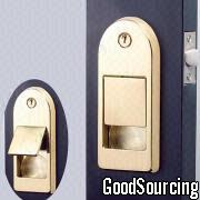 R-200.1 Solid Brass Door Lock in Easy Up-Lifting Open Style