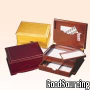 FMS0046 Stationery Box with Sections for Paper, Stamps, Note Cards, Envelopes and Pens