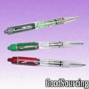 PT8837 Star Light Ballpoint Pens with LED Flashlight of Various Colors