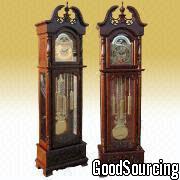 EG 096 Solid Wood Analog Floor Clocks in Cherry or Oak Finish with Mechanical or Quartz Movements