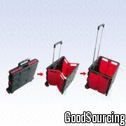 05 177CT002 Plastic Folding Luggage Carts with 77 Pounds Load Capacity