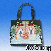 #18B11 Heavy-Duty Colorful Ladies' Bag with PVC Lining and Longlasting Printing Pattern