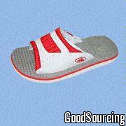 HSE2003M Red/White Slippers with PVC + Mesh Upper and EVA Sole; in Sizes 7 to 12, 41 to 45